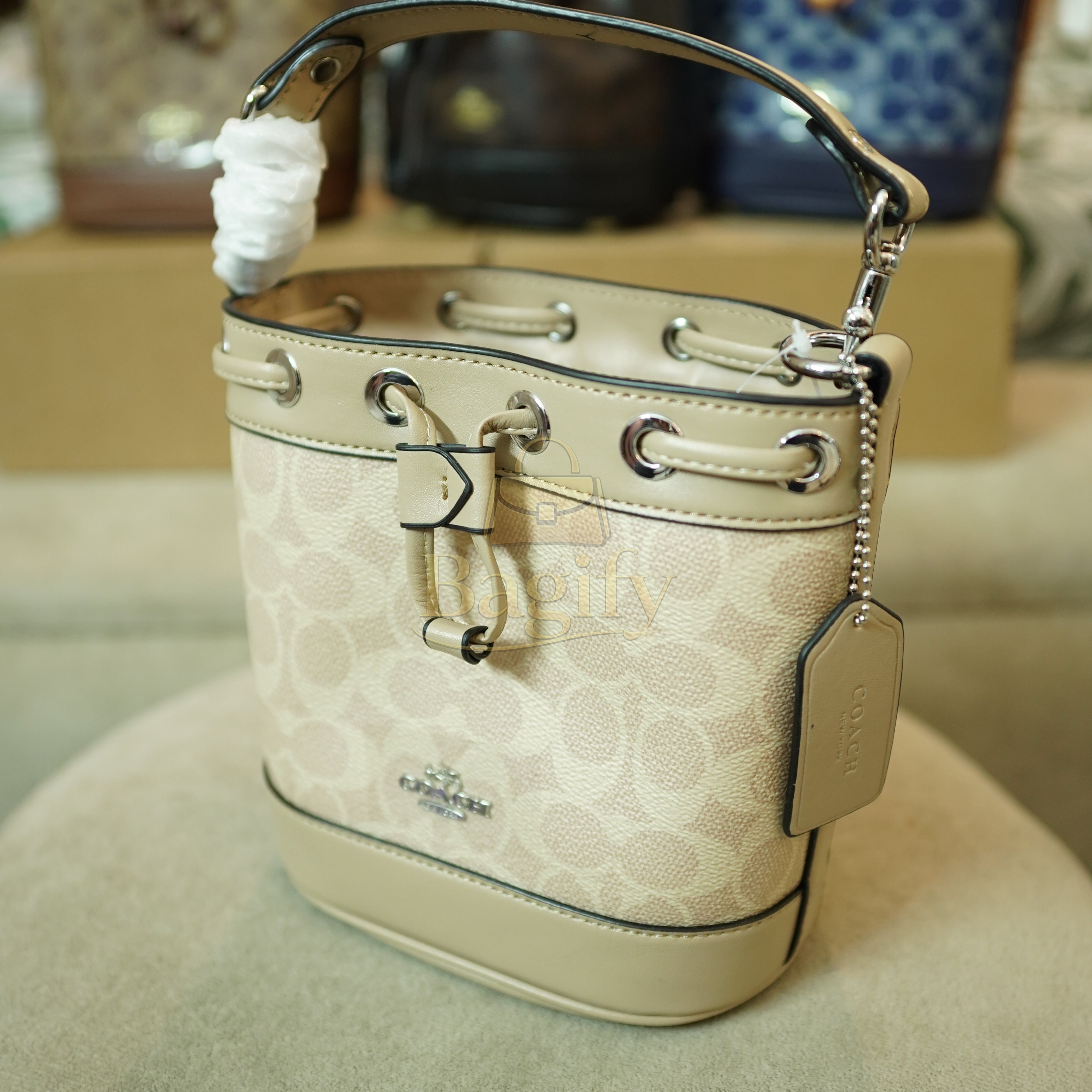 Mini Bucket Bag – Coach Signature Canvas