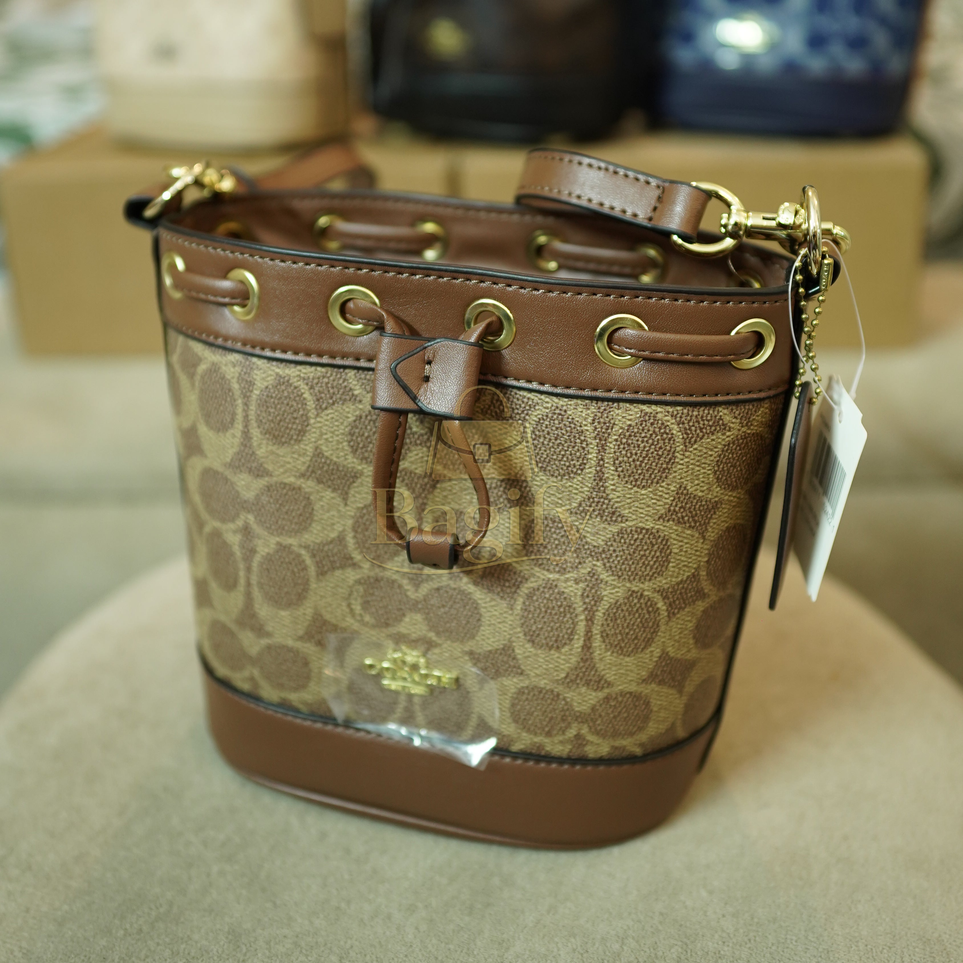 Mini Bucket Bag – Coach Signature Canvas