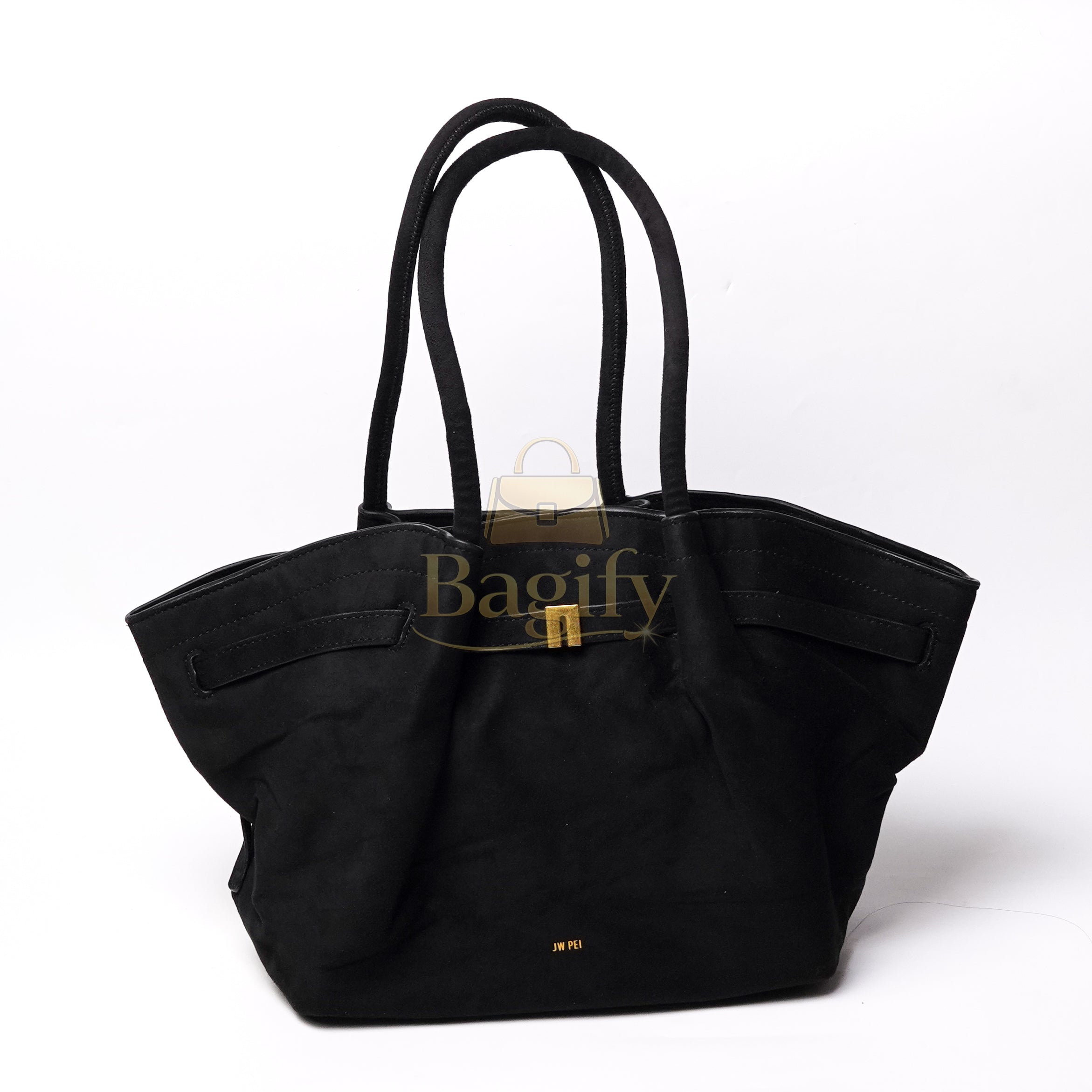 Women JW PEI Hana Medium Faux Suede Tote Bag
