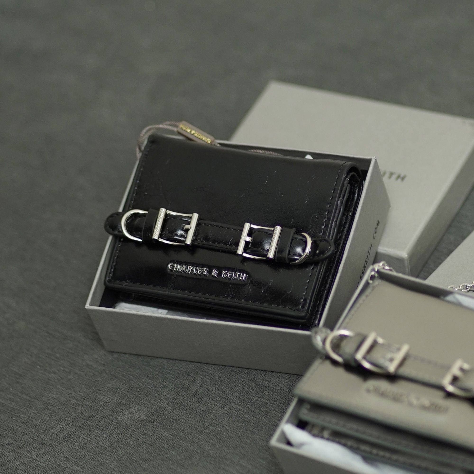 Sloane Metallic Chain-Handle Wallet